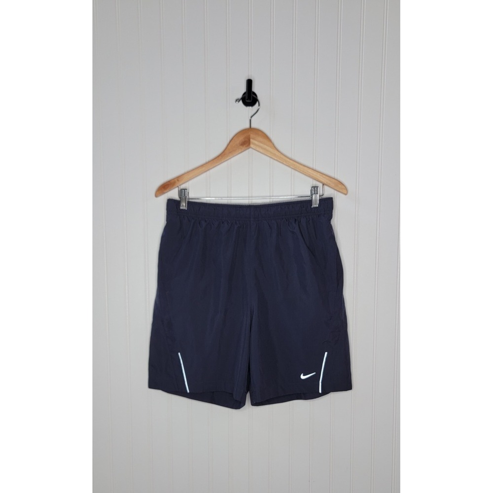 Nike Dri-Fit 8" Lined Running Shorts Men's Size Medium Dark Blue